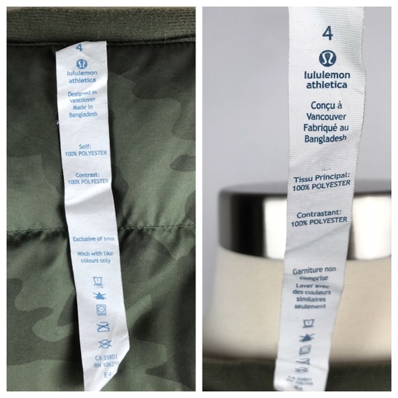 Lululemon Spring Fling Green Camo Puffy Hood Vest - Picture 7 of 8